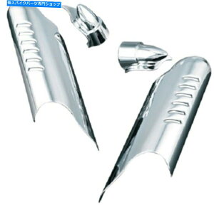 N[p[c Kuryakyn 7768 Chrome Lower Leg Deflector Shields W / Fender Boss Cobers for Harley Kuryakyn 7768 Chrome Lower Leg Deflector Shields w/Fender Boss Covers for Harley