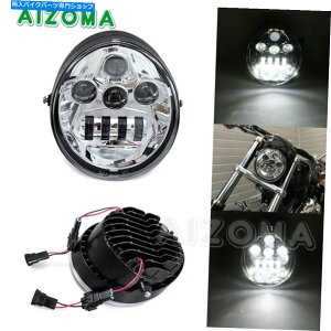 N[p[c n[[Xg[gbhVRSC VRSCÂ߂̃hbgLEDtgwbhCgHI / LOWvvWFN^[ DOT LED Front Headlight Hi/Lo Lamp Projector For Harley Street Rod VRSC VRSCA