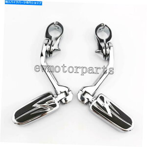 �N���[���p�[�c Harley-Davidson Road King Softail�J�X�^���p�N�����t�b�g�y�O�̃��X�g�}�E���g�N�����v Chrome Foot Pegs Rest Mount Clamps for Harley-Davidson Road King Softail Custom�y���s�A���i�z