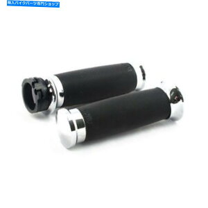クロームパーツ AVONカスタム輪郭グリップ、クロム、Harley-Davidson flt 08&Softail 16 Avon Custom Contour Grips, Chrome, For Harley-Davidson Flt Since 08 & Softail 16