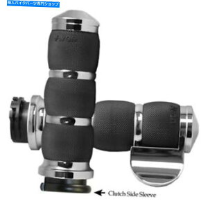 N[p[c HDf̃XbgAVXgtĂGC{GA[90{XGANbVN[Obv Avon AIR-90-BOSS Air Cushion Chrome Grips with Throttle Assist for HD Models