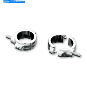 N[p[c NALȃNjo[T2s[XtH[N54~58 mmtH[N`[û߂̃}Eg KURYAKYN STURDY CHROME UNIVERSAL 2 PIECE FORK MOUNTS FOR 54 TO 58 MM FORK TUBES