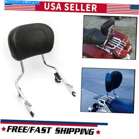 クロームパーツ ハーレーツーリング2009-2020 2021 Detachable Passenger Backrest Sissy Bar W/Pad For Harley Touring 2009-2020 2021