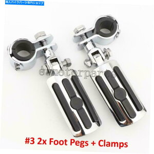 �N���[���p�[�c Chrome 1 ~1-1 / 4�n�C�E�F�C�G���W���K�[�h�o�[��PEG�t�b�g�y�b�O�}�E���g�t�B�b�g�n�[���[ Chrome 1~1-1/4 Highway Engine Guard Bar Foot Peg Footpeg Mount Fit For Harley�y���s�A���i�z