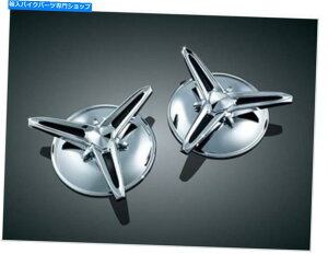 N[p[c Kuryakyn 1243 ChromembNItZ^[Lbv2009-2018n[[gCN Kuryakyn 1243 Chrome Knock-Off Center Caps For 2009-2018 Harley Trikes