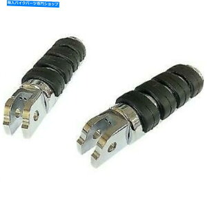 N[p[c Harley M8 Softail 1620-1891̂߂̃Nh~DISO\tgChhCo[tbgyO Chrome Anti-Vibe ISO Soft-Ride Driver Foot Pegs for Harley M8 Softail 1620-1891