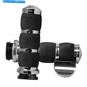 N[p[c GC{GANbVObvW / F-B-WXbg{XN[ AVON AIR CUSHIONED GRIPS W/F-B-W THROTTLE BOSS CHROME