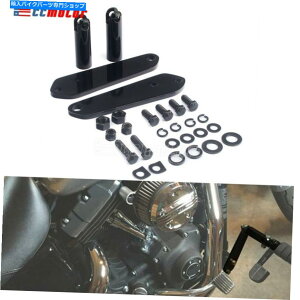 �N���[���p�[�c 1991-2017�n�[���[�_�C�iFXD�t�����g�n�C�E�F�C�t�b�g���X�g�t�b�g�y�O�u���P�b�g�}�E���g�L�b�g For 1991-2017 Harley Dyna FXD Front Highway Footrest Foot Pegs Bracket Mount Kit