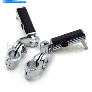N[p[c 1-1 / 4 "N̒Zpx̕tMA̓W̍H̃GWK[hyO 1-1/4" Chrome Short Angled Gear Skull Highway Engine Guard Foot Pegs For Harley