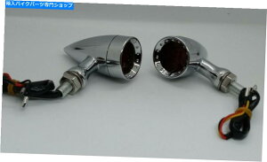 N[p[c }EgX^bhbhN[yA~jLED^[M Mini LED Turn Signal with Mounting Stud Red Chrome Pair
