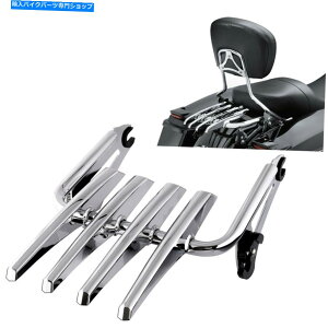 N[p[c Hongk 09-19n[[Et[Ng債O\ȃXeXו| HongK 09-19 Harley FLHR FLTR Chrome Enlarged Detachable Stealth Luggage Rack