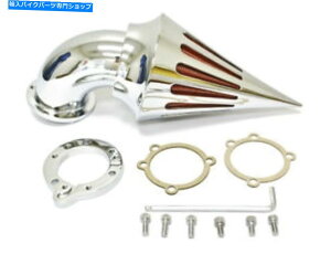 N[p[c ׂẴn[[_rbh\SSLu^[̂߂̃NXpCNGACe[NN[i[tB^[ Chrome Spike Air Intake Cleaner Filter For All Harley Davidson S&S Carburetors