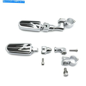 N[p[c Chrome Flash 3 "Footpeg 1.25"}nXV250n[[_Cic[ÕGWK[h Chrome Flash 3" FootPeg 1.25" Engine Guard For Yamaha XV250 Harley Dyna Touring