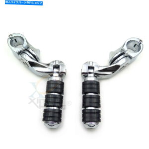 N[p[c Chrome 2.5 "tbgyOLbg1.25"n[[GNgXg[gOCĥ߂25mmGWK[h Chrome 2.5" Foot Peg Kit 1.25" 25mm Engine Guard For Harley Electra Street Glide