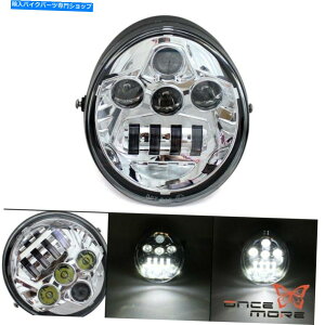 N[p[c n[[Xg[gbhVrod VRSĈ߂̃hbgtgwbhCgLEDwbhvvWFN^[ DOT Front Headlight LED Head Lamp Projector For Harley Street Rod VROD VRSC