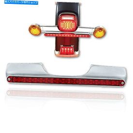クロームパーツ 回転信号バー19赤色LED 12 "リフレクターライトレンズバーフィット：ハーリーオートバイ Turn Signal Bar 19 Red LED 12" Reflector Light Lens Bar Fits: Harley Motorcycle