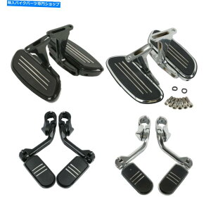 �N���[���p�[�c ���q�t�b�g�{�[�h1.25 ''�y�O�̓n�[���[�c�[�����O93-21�u���b�N/�N�����̂��߂̃t�B�b�g Passenger Footboard 1.25'' Foot Pegs Fit For Harley Touring 93-21 Black/Chrome�y���s�A���i�z