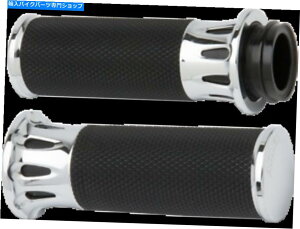 N[p[c A[lXP[uX^Ct[WV[YObvfB[vJbgN[07-316 Arlen Ness Cable Style Fusion Series Grips Deep Cut Chrome 07-316