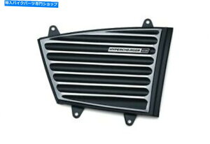 N[p[c NLCN[ubN`[W[ESGAN[iNVbNtF[Xv[gJo[n[[ Kuryakyn Chrome Black Hypercharger ES Air Cleaner Classic Faceplate Cover Harley