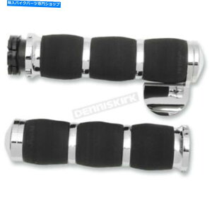 N[p[c GC{ObvN[GANbVObvW /Xbg{X - MT-AIR-90-CH-B Avon Grips Chrome Air Cushioned Grips w/Throttle Boss - MT-AIR-90-CH-B