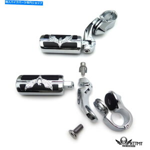 N[p[c Chrome 2.5 "ZtbgyOLbg1.25"}n̂߂̃GWK[hxv1700 Chrome 2.5" Short FootPeg Kit 1.25" Engine Guard For Yamaha Roadstar xv1700