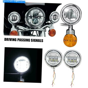 N[p[c 4.5 "LED̓Vg̖ڂʉ߂tHOv⏕Cgw /I[goĈ߂̃uPbg 4.5" LED Angel eye Passing Fog Lamps Auxiliary Lights W/ bracket For Motorcycle
