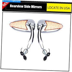 N[p[c n[[_rbh\CVO Softail Springer̂߂̃~[tbVI[oN[A~jELED mirrors FLASH OVAL chrome aluminum LED for HARLEY DAVIDSON CVO Softail Springer