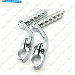 N[p[c Chrome 5 "OtbgyOVK[z[NX1.25"n[[X[p[E1200pGWK[h Chrome 5" Long Foot Peg Sugar Hawks 1.25" Engine Guard For Harley SuperLow 1200