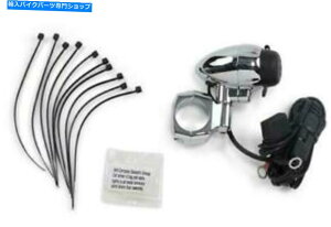 �N���[���p�[�c �N���L�C���N���[���n���h���o�[�d�͓_1.25  Kuryakyn Chrome Handlebar Electrical Power Point 1.25�y���s�A���i�z