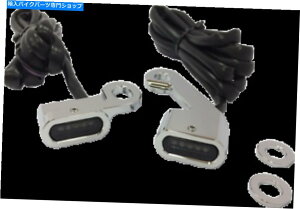 N[p[c hbOXyVLEDnho[}[J[CgN/X[N/Ao[2040-2141 Drag Specialties LED Handlebar Marker Lights Chrome/Smoke/Amber 2040-2141