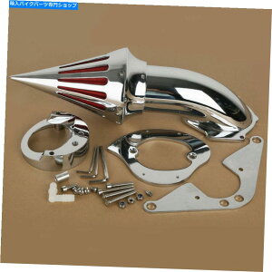 クロームパーツ ヤマハロードスター1600 1700 99 upのためのクロムスパイクエアクリーナリー摂取フィルターフィット Chrome Spike Air Cleaner Intake Filter Fit For Yamaha Road Star 1600 1700 99-Up