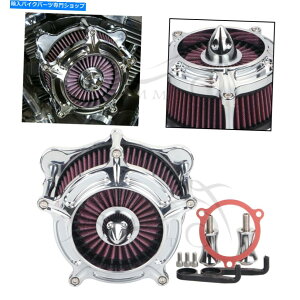 N[p[c Harley Touring flht fltr flhr̂߂̃NXpCNGAN[i[ێtB^[ Chrome Spike Air Cleaner Intake Filter For Harley Touring FLHTK FLHT FLTR FLHR