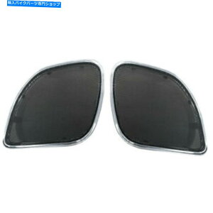 N[p[c HOGTUNESN[gbVtgtFAOXs[J[On[[[hOCh15-19 Hogtunes Chrome Trim Mesh Front Fairing Speaker Grilles Harley Road Glide 15-19