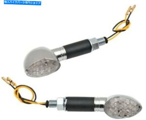 N[p[c OXeN[{fBLED~jX^[N}[J[CgtKS 25-8932ȉ~` K & S 25-8932 Oval with Long Stem Chrome Body LED Ultra Mini Stalk Marker Lights