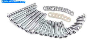 �N���[���p�[�c �N�����J�o�[�n�[�h�E�F�A�L�b�g65 PCS�v���C�}���J���g�����X?�n�[���[�_�C�i�\�t�g07-11 Chrome Cover Hardware Kit 65 pcs Primary Cam Trans ~ Harley Dyna Softail 07-11�y���s�A���i�z
