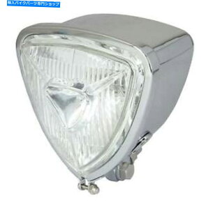 N[p[c jo[TgCAONwbhCgH6 12V 35 / 35WZ^[fBbv Universal Triangle Chrome Headlight H6 12V 35/35W Centre Dip