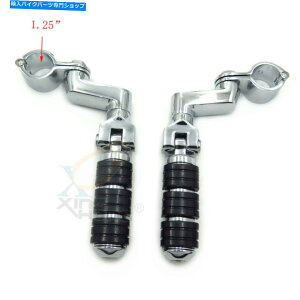 N[p[c tbgyO1 1/4 "1.25"n[[X|[cX^[XL883 XL1200CpNvN Foot Peg 1 1/4" 1.25" Clamps Chrome For Harley Sportster XL883 XL1200C