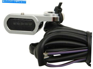 N[p[c hbO2040-2141NX[NYLEDnho[}[J[Cg09-18n[[FL FX Drag 2040-2141 Chrome Smoke Lens LED Handlebar Marker Lights 09-18 Harley FL FX