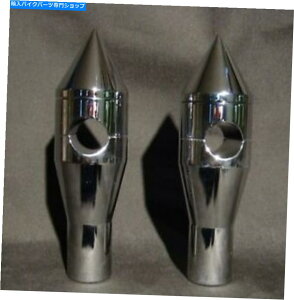 N[p[c n[[ƃJX^f̂߂Ultima 4 "Chrome Hollow Point Style RiserZbg Ultima 4" Chrome Hollow Point Style Riser Set For Harley and Custom Models