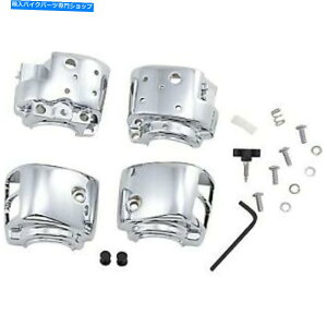 �N���[���p�[�c 96-11 Dyna Softail��96-03 Sportster�̂��߂�Kuryakyn 7808 Chrome�X�C�b�`�̃n�E�W���O Kuryakyn 7808 Chrome Switch Housings for 96-11 Dyna Softail & 96-03 Sportster�y���s�A���i�z