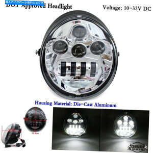 N[p[c n[[VbhVRSCSÊ߂̃hbgI[goCLEDvWFN^[wbhCgwbhv DOT Motorcycle LED Projector Headlight Head Lamp For Harley V-Rod VRSCSE