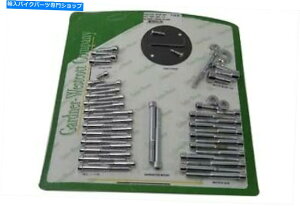 N[p[c n[[_rbh\̂߂̃GWhXAbvLbgANV-Twin Engine Dress Up Screw Kit Allen Chrome for Harley Davidson by V-Twin