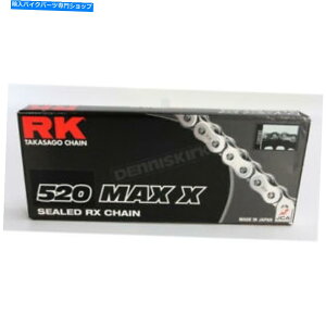 �N���[���p�[�c RK�N���[��MAX-X�V���[�Y520�h���C�u�`�F�[�� - 520MAXX-120-CH RK Chrome Max-X Series 520 Drive Chain - 520MAXX-120-CH�y���s�A���i�z