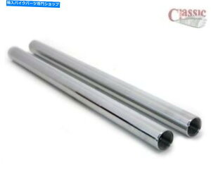 �N���[���p�[�c TRIUMPH T140 / T150V / T160�t�H�[�N�x���`���[�u - �^�V�����N���� Triumph T140/T150V/T160 Fork Stanchions tubes - BRAND NEW CHROME