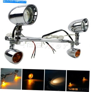 N[p[c z_̉ê߂̃I[goC̉]MLEDtHO⏕CguPbgLbg Motorcycle Turn Signals LED Fog Auxiliary Lights Bracket Kits For Honda Shadow