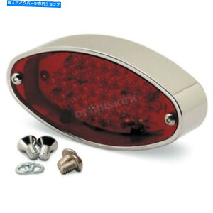 N[p[c Pro-One Chrome Oval LED Taillight - 400450 Pro-One Chrome Oval LED Taillight - 400450