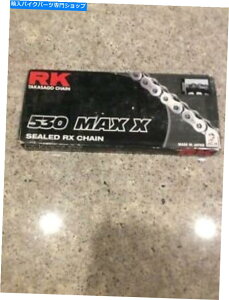 N[p[c RK 530 MAXX MAX-XI[goC`F[110NN RK 530 MAXX MAX-X Motorcycle Chain 110 Link CHROME