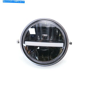 N[p[c n[[̂߂̃I[goCvWFN^[7 "12V LED̃wbhCg̍ႢwbhvgO Motorcycle Projector 7h 12V LED Headlight High Low Headlamp Trim Ring For Harley