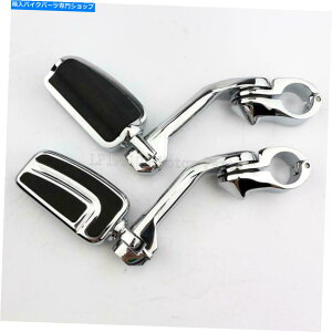N[p[c Harley-Davidson Tourinĝ߂̃GWK[htbgyÕXgW /Nv Chrome 1-1/4" Engine Guard Footpegs Rest w/Clamps For Harley-Davidson Touring