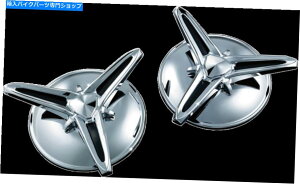 クロームパーツ Kuryakyn Chrome Kikime-Moleg japsudeoden 09-17 flhxxx flhtcutg 1243-オリジナルのタイトルを表示 Kuryakyn Chrome ノックオフホイールキャップ ハーレーダビッドソン 09-17 FLHXXX FLHTCUTG 1243- show origin